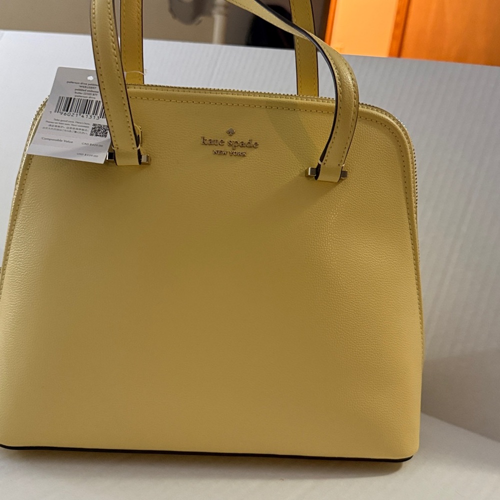 Kate Spade Satchel Pebbled Emboss Butter